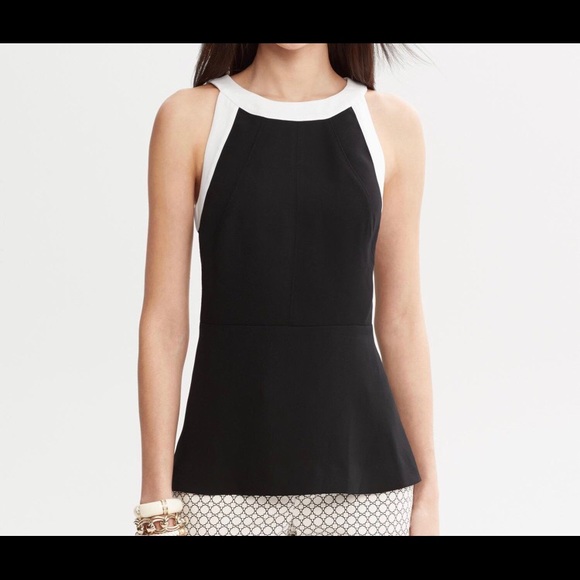 Banana Republic Tops - 🌹☀️HP☀️Banana Republic Peplum Sleeveless tank
